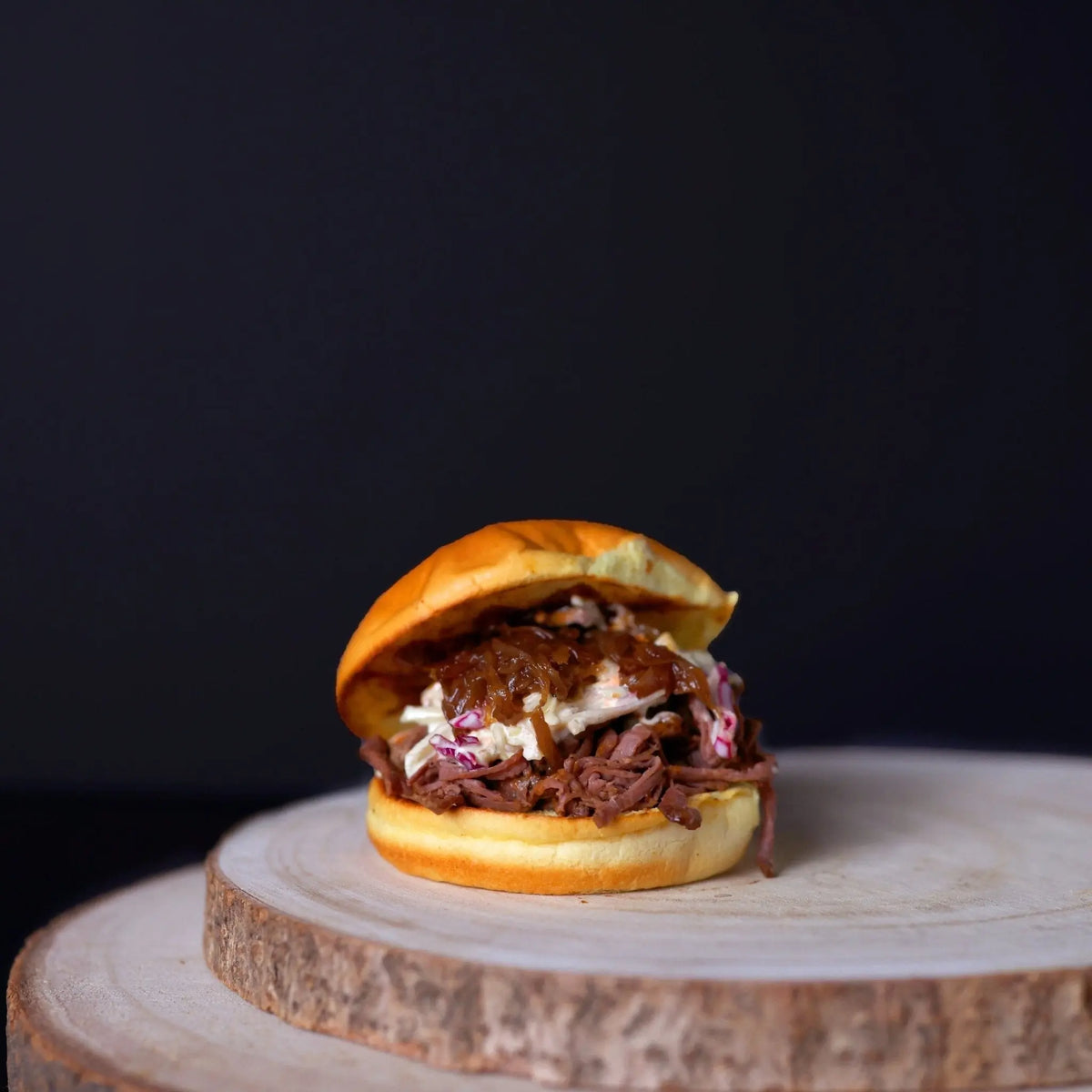 Smoked Brisket Burgers Meal with BBQ Sauce Meats & Cuts