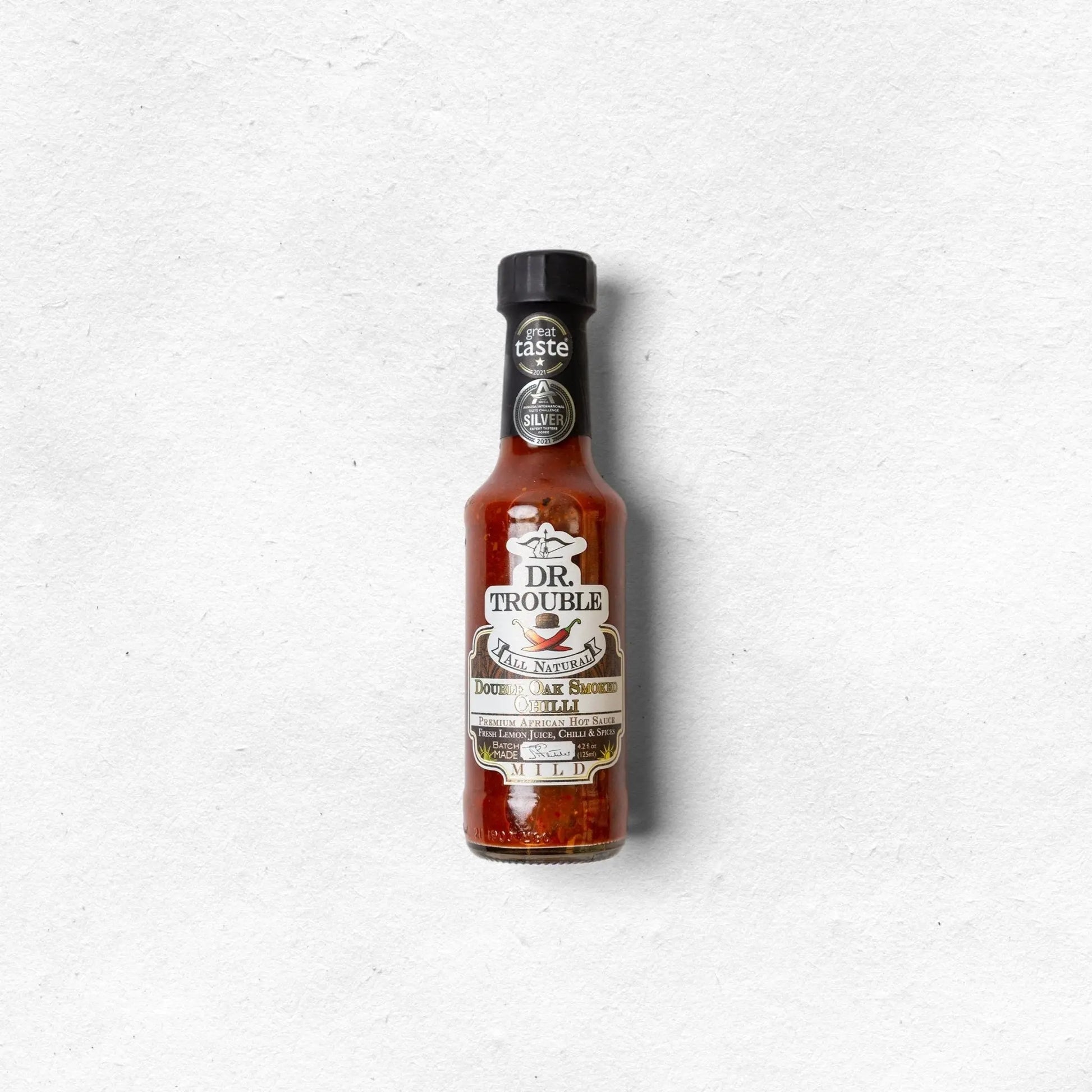 Dr Trouble Double Oak Smoked Chilli - 125ml - Meats & Cuts