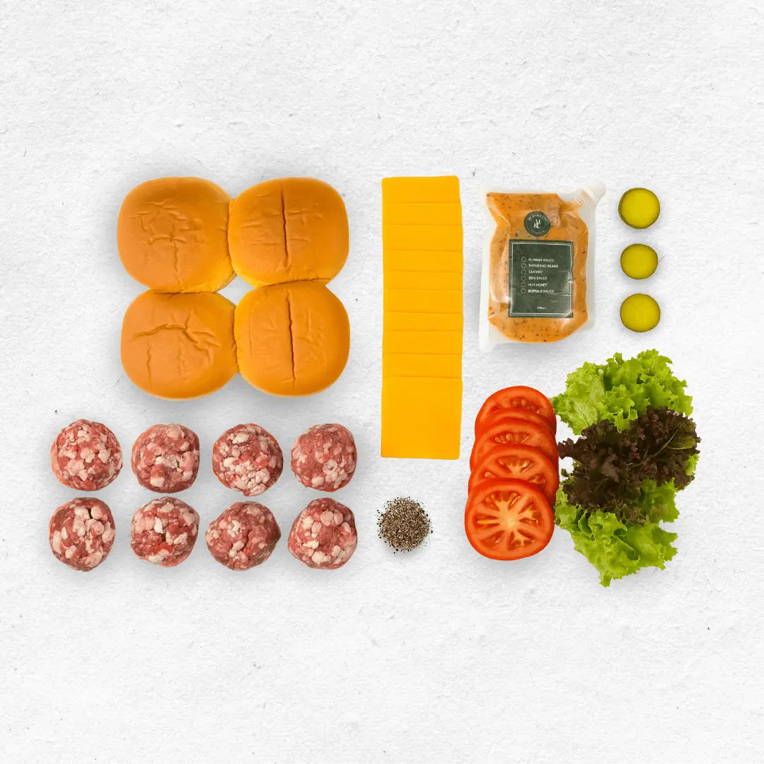 Smashed Japanese Wagyu Burger Box - Meats & Cuts