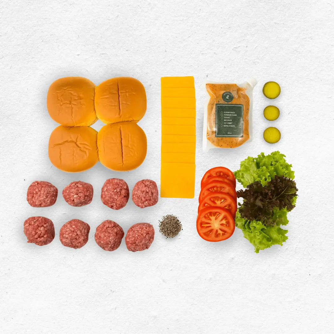 Smashed Wagyu Burger Box - Meats & Cuts